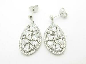 yzlbNX@v`iX^[OVo[zCgTt@CAoQbgn[fUCNX^[COplatinum sterling silver white sapphire baguette halo design cluster earrings