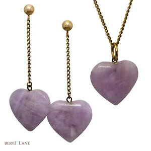 yzlbNX@Be[WkS[hx_[AWXgCOy_gZbgvintage 9k gold lavender amethyst earrings amp; pendant set