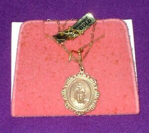 yzlbNX@Be[WS[hZgNXgt@[y_g`F[vintage 1985 fully hallmarked 9ct 375 gold st christopher pendant amp; 18 chain