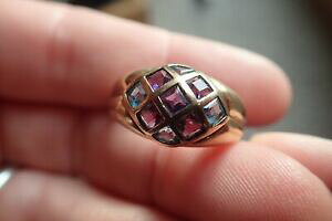 yzlbNX@S[hAWXggp[YOTCY listingbeautiful 9ct gold amethyst amp; topaz very pretty ring size s