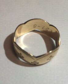 【送料無料】ネックレス　ゴールドリングサイズbeautiful and unusual 9ct gold ring size m