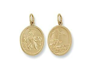 yzlbNX@CG[S[hZgNXgt@[y_g listing9ct yellow gold 22mm double sided oval shaped st christopher pendant