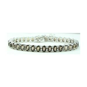�y���������z�l�b�N���X�@�g�p�[�Y�X�^�[�����O�V���o�[�u���X���b�g listingsmoky topaz and sterling silver bracelet