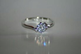 【送料無料】ネックレス　ホワイトサファイアスターリングシルバーリングサイズstunning white sapphire sterling silver ring size m