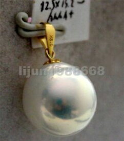 【送料無料】ネックレス　ペンダント18kaaa14mmgorgeous aaa14mm south sea round white pearl pendant 18k