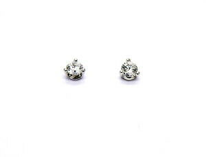 �y���������z�l�b�N���X�@�z���C�g�S�[���h�C�������O���[�uwhite gold earrings 18kt lobe 3griffe zircons
