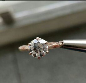 【送料無料】ネックレス　ホワイトラウンドスターリングシルバー350ct white moissanite round six prong engagement ring 925 sterling silver rgp
