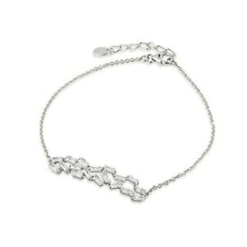 【送料無料】ネックレス　バゲットスターリングシルバーブレスレットmulti shape crystal baguette sterling silver bracelet