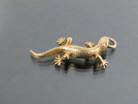 【送料無料】ネックレス　vintage 9ct gold salamander lizard pendant1982vintage 9ct gold salamander lizard pendant 1982