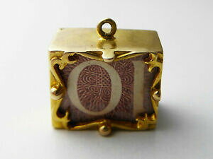 �y���������z�l�b�N���X�@�C�G���[�S�[���h������vintage c1960s 9ct yellow gold 10 note charm