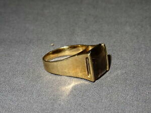 yzlbNX@Be[Wwr[Q[WCG[S[hX[L[NH[cOTCYvintage heavy gauge 9ct yellow gold smokey quartz ring size n 63g