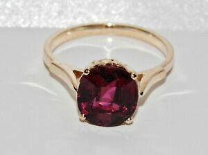 �y���������z�l�b�N���X�@�S�[���h�K�[�l�b�g�����O�T�C�Y�\���b�hk�S�[���h9ct gold rhodolite garnet single stone ring size q ~ solid 9k gold