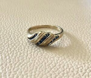 yzlbNX@S[hTt@CAOTCYbeautiful 9ct gold 375 sapphire ring size q 12