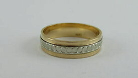 【送料無料】ネックレス　ロシアカラーゴールドリングサイズサイズ14ct russian two colour gold worry ring, uk size k, us size 525