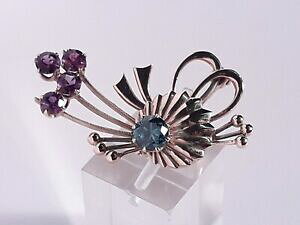 yzlbNX@S[WXre[WS[hWRAWXgu[`gorgeous vintage 9ct gold zircon and amethyst brooch