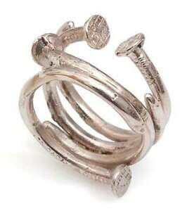 yzlbNX@\bhVo[IWinhChO[[solid silver original handmade 4 nails special ring yoyo32 jewelry by yorini