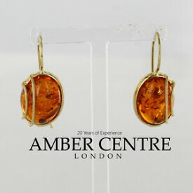 【送料無料】ネックレス　イタリアハンドメイドユニークドイツバルトイヤリング￥italian handmade unique german baltic amber 9ct gold earrings ge0110 rrp260