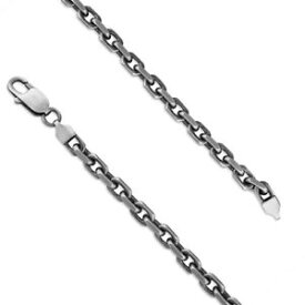 【送料無料】ネックレス　スターリングシルバーアンカーチェーンsterling silver chain 56cm22in oxidised anchor