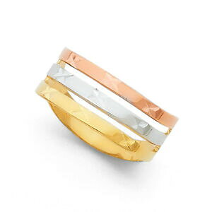 yzlbNX@14k 8mm7semanarioanillo oro solido14k real solid tricolor gold 8 mm seven day semanario ring anillo oro solido