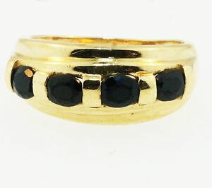 yzlbNX@CG[S[hTt@CActOTCYvintagw 9ct yellow gold sapphire100ct eternity ring size k 75mm wide