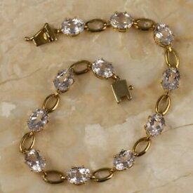 【送料無料】ネックレス　14kイェローゴールドfn 925500ctピンクモルガナイトwomensリンク500ct pink oval morganite womens link bracelets 14k yellow gold fn 925 silver