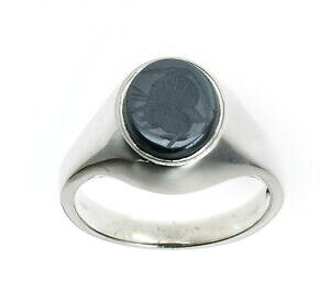 �y���������z�l�b�N���X�@�X�^�[�����O�V�}���m�E�C���^���Ionyx intaglio ring solid sterling silver mens signet hallmarked handmade