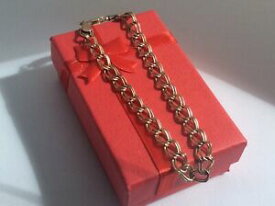 【送料無料】ネックレス　ゴールドファンシーリンクブレスレットbeautiful 9ct gold fancy link bracelet