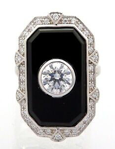 yzlbNX@IjLXOX^[OVo[A[fRonyx amp; cz ring 181 mm 925 sterling silver art deco