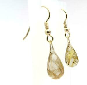 yzlbNX@S[h`fUCi[COhbv 9ct gold rutilated quartz designer drop dangle earrings british hallmarked
