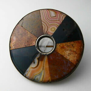 �y���������z�l�b�N���X�@�r�N�g���A�X�R�b�g�����h�u���[�`�R�P���m�Evictorian scottish agate brooch fortification amp; moss agate