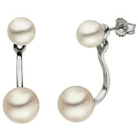 【送料無料】ネックレス　イヤーハンガーシルバーペンダントイヤリングスタッドボルトear hangers ear studs with freshwater pearls 925 silver hanging pendant earrings