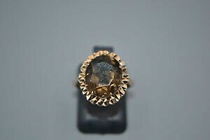 yzlbNX@9ct9ct gold smoky quartz ring