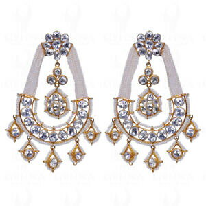 yzlbNX@p[zCgTt@CAX^[OVo[COpearl amp; white sapphire studded earrings in 925 sterling silver se041141