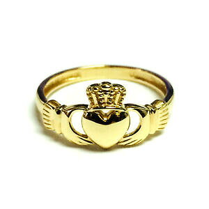 �y���������z�l�b�N���X�@�C�G���[�S�[���h�b�h�N���_�����O14k yellow gold claddagh ring