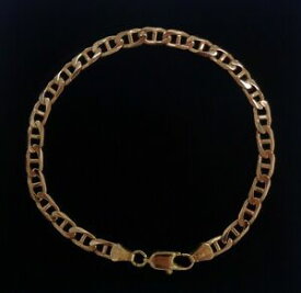 【送料無料】ネックレス　アンカーローズゴールドグラムリンクブレスレットfine anchor link bracelet in 9ct rose gold length 7in 18cm 58 grams