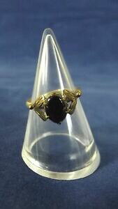 yzlbNX@S[hhXOO[Tt@CAJ{VTCY18ct gold dress ring set with oval grey sapphire cabochon size j us 4 34