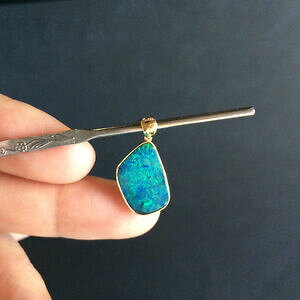 yzlbNX@Ip[y_gZbg\bhkS[hamazing sparkling colors doublet opal pendant set solid 14k gold 139g