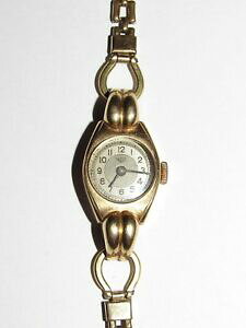 �y���������z�l�b�N���X�@�t�����X�A�[���f�R�O����k�S�[���h07d11 old watch almo france woman art deco approx 7 grams 18k gold