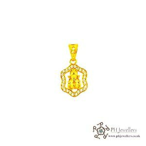 yzlbNX@CG[S[hKy_g22ct 916 hallmark yellow gold ganesh pendant cz rp11