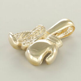 【送料無料】ネックレス　イエローゴールドソリッドボクシンググローブペンダント 9ct yellow gold solid boxing gloves pendant hallmarked rrp 275 {bp24_b}