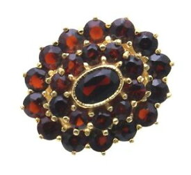 【送料無料】ネックレス　ブローチリアルゴールドガーネットブローチイエローゴールドレディースbrooch m granat real gold 333 garnet brooch yellow gold ladies 8ct 39353gr