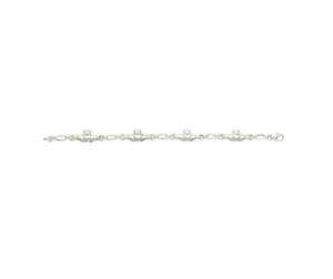 �y���������z�l�b�N���X�@�X�^�[�����Ocladdagh18sterling silver claddagh bracelet 18