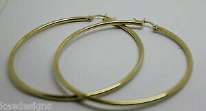 yzlbNX@9ct yellow gold large 63cm wide hollow hoopround earrings*free express post9ct yellow gold large 63cm wide hollow hoop rou