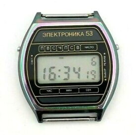 【送料無料】　腕時計　listingelektronika 53ディジタルヴィンテージuhr chamaleonクオーツlcdアラームussr listingelektronika 53 digital vintage uhr chamleon quartz lcd