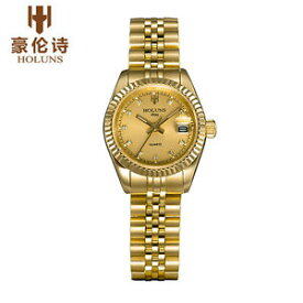 【送料無料】　腕時計　holunsステンレスビジネスholuns luxury lady quartz watch stainless steel business women wristwatch