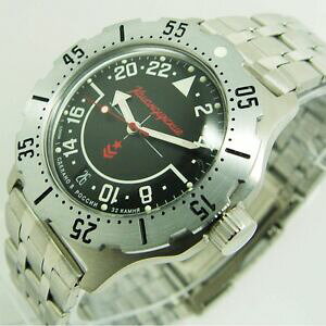 �y���������z�@�r���v�@���V�A���H�X�g�[�N automatic russian vostok 350617 military watch komandirskie k35 24 hour