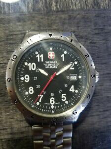 yz@rv@YEFK[XCX~^[XeXX`[EHb`mens wenger swiss military stainless steel watch