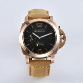 【送料無料】　腕時計　ウォッチゴールデンwatch parnis automatikuhr uhr 24 hours pam 44mm militr gangreserve golden tt2