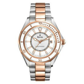 【送料無料】　腕時計　トーンbulova precisionist two tone wrist watches 98m113 womens authentic