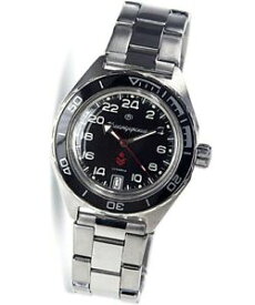 【送料無料】　腕時計　ロシア24vostok komandirskieステンレスo41mmrussian automatic 24hr wrist watch vostok komandirskie stainless steel 41mm